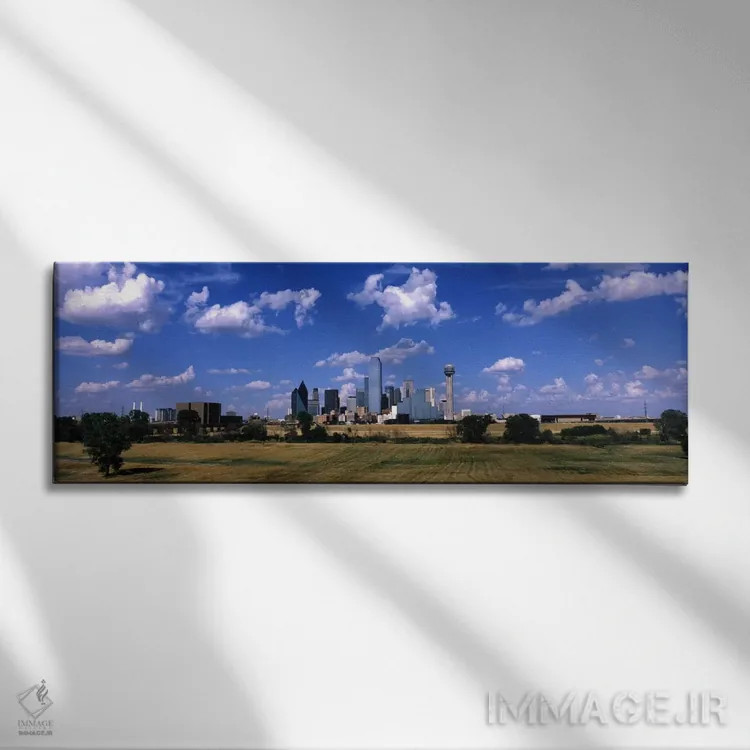تابلو خط آسمان دالاس (تگزاس، آمریکا) اثر پانورامیک ایمجز (استودیو عکاسی عریض) - نمای روبهرو روی دیوار