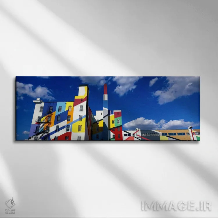 تابلو "ساختمان با تزئینات هندسی، مینیاپولیس، مینهسوتا، ایالات متحده آمریکا" اثر پانورامیک ایمجز (استودیو عکاسی عریض) - نمای روبهرو روی دیوار