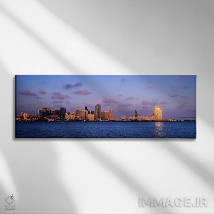 تابلو San Diego, California, USA,غروب، سن دیگو، کالیفرنیا، آمریکا اثر پانورامیک ایمجز (استودیو عکاسی عریض) - نمای روبهرو روی دیوار