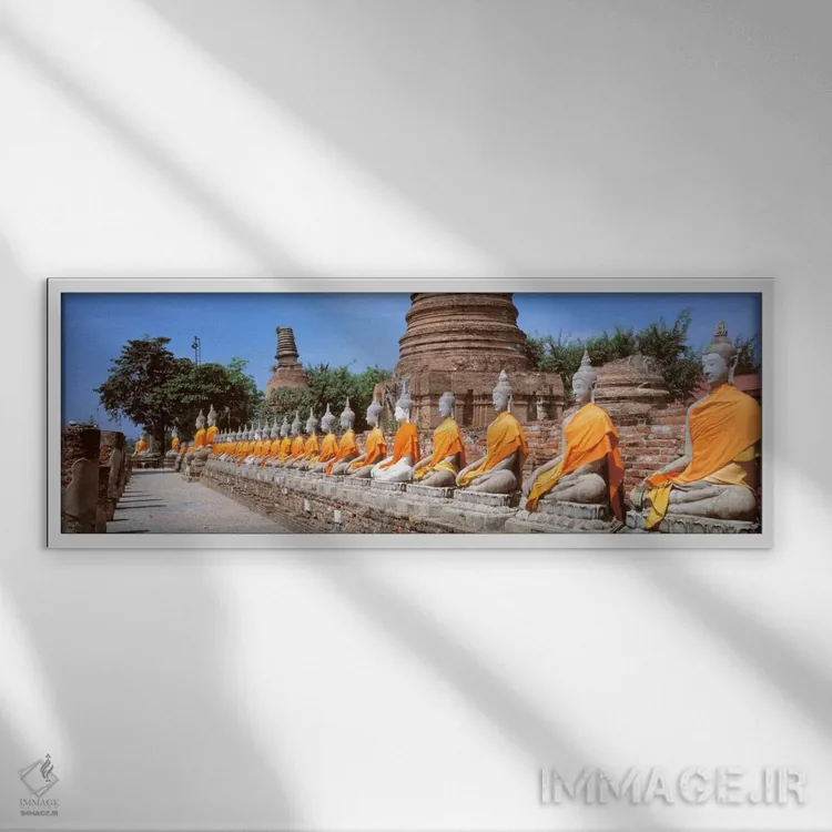 تابلو آیوتایا، تایلند اثر پانورامیک ایمجز (استودیو عکاسی عریض) - نمای قابدار سفید