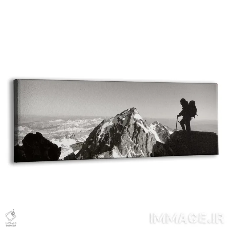 تابلو Wyoming, USA" - "کوهنوردی در پارک گرند تیتون، وایومینگ، ایالات متحده" اثر پانورامیک ایمجز (استودیو عکاسی عریض) - نمای پرسپکتیو محصول