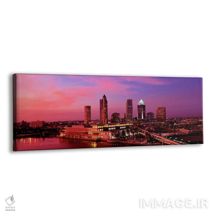 تابلو "ایالات متحده آمریکا، فلوریدا، تامپا، شب" اثر پانورامیک ایمجز (استودیو عکاسی عریض) - نمای پرسپکتیو محصول