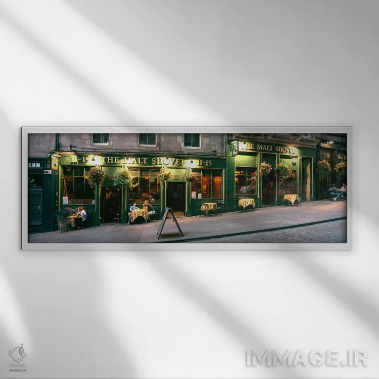 تابلو "اباوربورگ، اسکاتلند" اثر پانورامیک ایمجز (استودیو عکاسی عریض) - نمای قابدار سفید