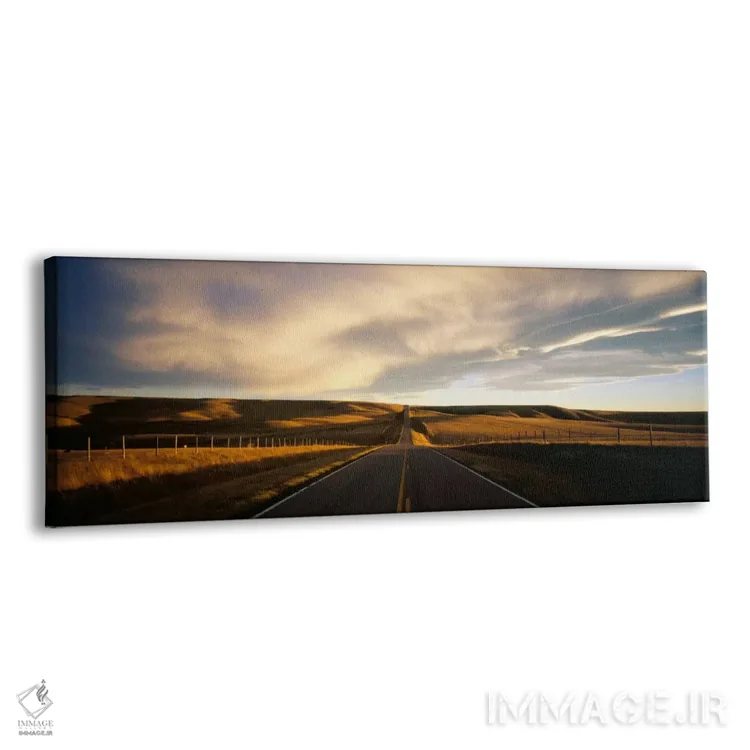 تابلو "جاده روستایی، مونتانا، ایالات متحده آمریکا" اثر پانورامیک ایمجز (استودیو عکاسی عریض) - نمای پرسپکتیو محصول