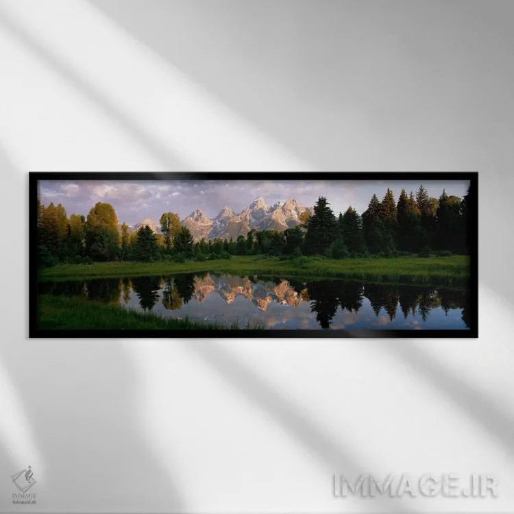 تابلو Wyoming, USA,پارک گرند تتون، وایومینگ، آمریکا اثر پانورامیک ایمجز (استودیو عکاسی عریض) - نمای قابدار مشکی