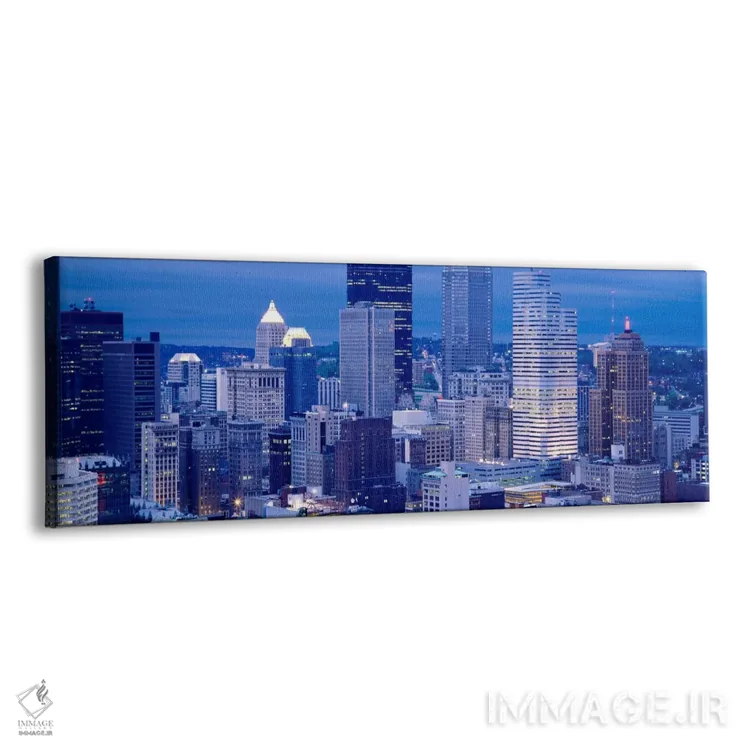 تابلو Pittsburgh, Pennsylvania, USA" - "ساختمانها در یک شهر که در غروب روشن شدهاند، پیتسبورگ، پنسیلوانیا، ایالات متحده" اثر پانورامیک ایمجز (استودیو عکاسی عریض) - نمای پرسپکتیو محصول