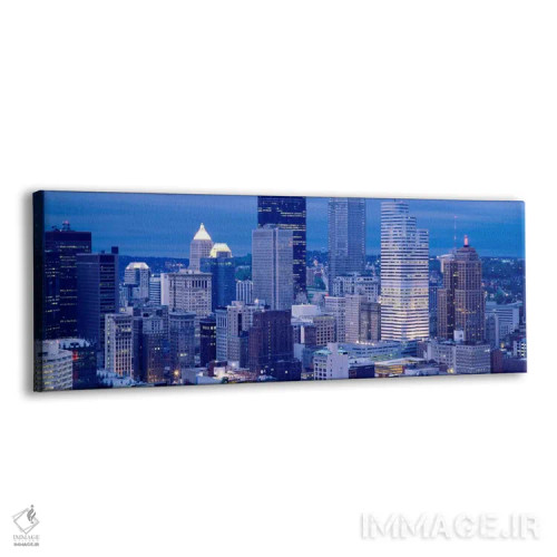 تابلو Pittsburgh, Pennsylvania, USA" - "ساختمانها در یک شهر که در غروب روشن شدهاند، پیتسبورگ، پنسیلوانیا، ایالات متحده" اثر پانورامیک ایمجز (استودیو عکاسی عریض) - نمای پرسپکتیو محصول