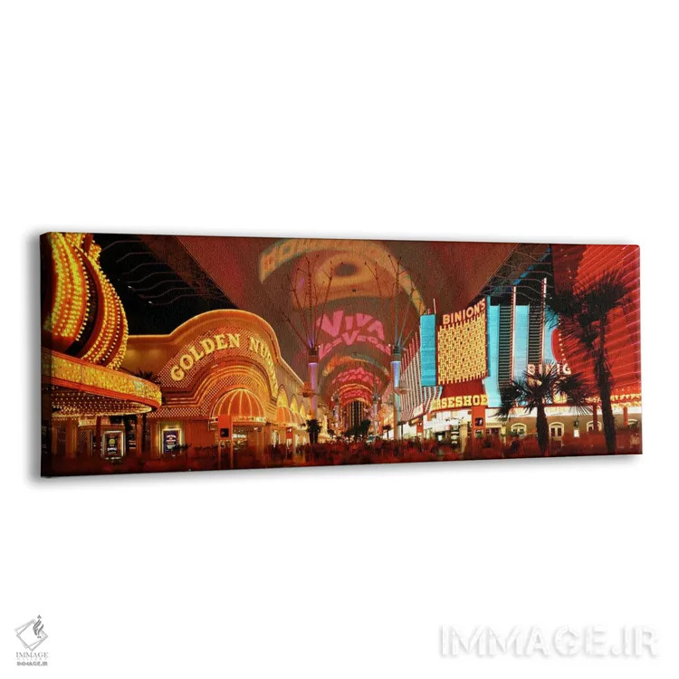 تابلو تجربهٔ خیابان فریمانت، لاسوگاس، نوادا، آمریکا اثر پانورامیک ایمجز (استودیو عکاسی عریض) - نمای پرسپکتیو محصول