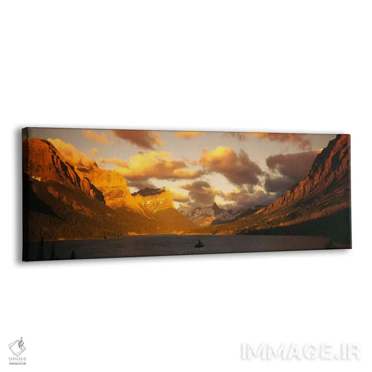 تابلو "دریاچه سنت مری و رشتهکوه لوئیس، پارک ملی گلیشیر، خلیج گلیشیر، مونتانا، ایالات متحده" اثر پانورامیک ایمجز (استودیو عکاسی عریض) - نمای پرسپکتیو محصول