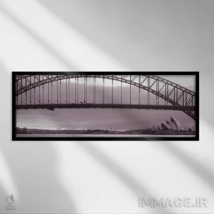 تابلو Pacific Ocean, Sydney, Australia,پل هاربر، اقیانوس آرام، سیدنی، استرالیا اثر پانورامیک ایمجز (استودیو عکاسی عریض) - نمای قابدار مشکی