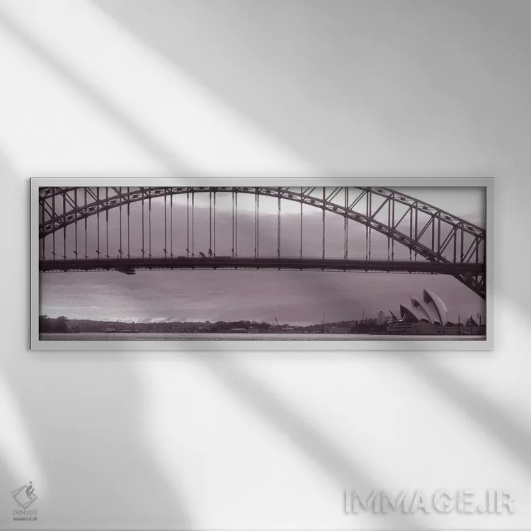 تابلو Pacific Ocean, Sydney, Australia,پل هاربر، اقیانوس آرام، سیدنی، استرالیا اثر پانورامیک ایمجز (استودیو عکاسی عریض) - نمای قابدار سفید