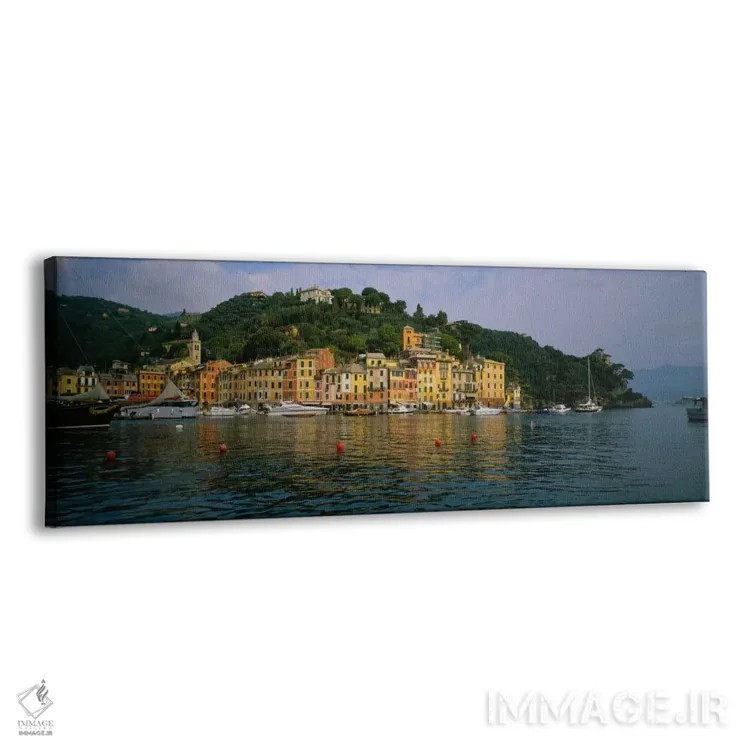 تابلو Portofino, Liguria, Italy,معماری ساحلی، پورتوفینو، لیگوریا، ایتالیا اثر پانورامیک ایمجز (استودیو عکاسی عریض) - نمای پرسپکتیو محصول