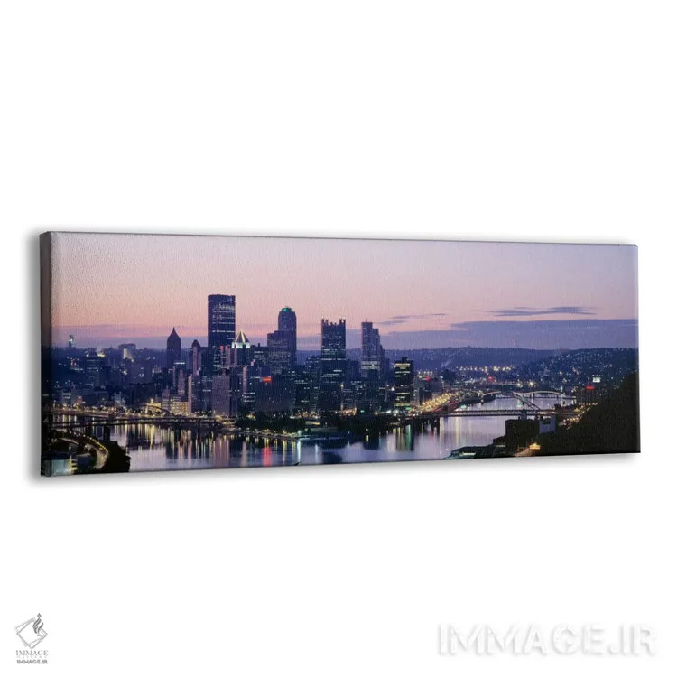 تابلو Pennsylvania, Pittsburgh, Monongahela River" - "ایالات متحده، پنسیلوانیا، پیتسبورگ، رودخانه منونگههلا" اثر پانورامیک ایمجز (استودیو عکاسی عریض) - نمای پرسپکتیو محصول