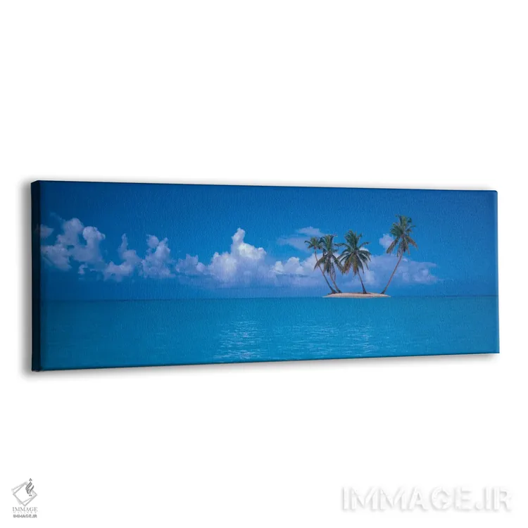 تابلو Caribbean Sea" - "جزیره کوچک بدون سکنه، دریای کارائیب" اثر پانورامیک ایمجز (استودیو عکاسی عریض) - نمای پرسپکتیو محصول