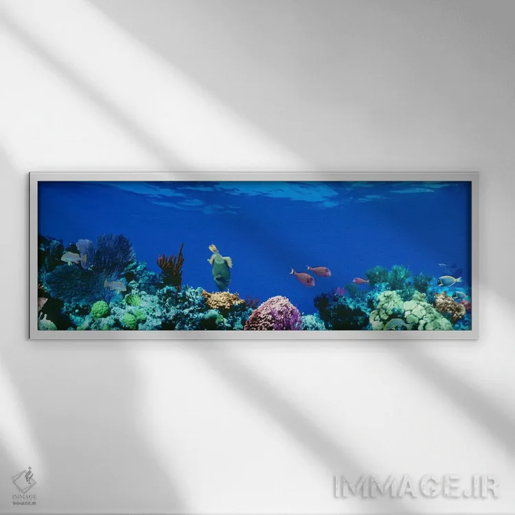 تابلو Giza, Egypt" - "هرم نماباور، گیزا، مصر" اثر پانورامیک ایمجز (استودیو عکاسی عریض) - نمای قابدار سفید