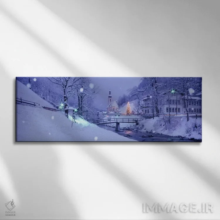 تابلو "زمستان در رامساو، آلمان" اثر پانورامیک ایمجز (استودیو عکاسی عریض) - نمای روبهرو روی دیوار
