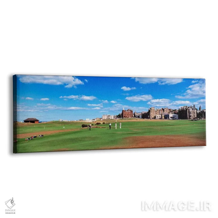 تابلو دوره قدیمی، باشگاه گلف سلطنتی و باستانی سنت اندروز، سنت اندروز، اسکاتلند، بریتانیا اثر پانورامیک ایمجز (استودیو عکاسی عریض) - نمای پرسپکتیو محصول