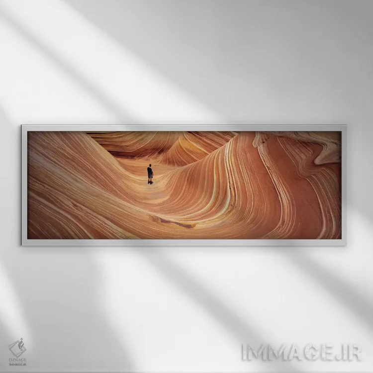 تابلو موج، کایوت بوتس پاریا کنیون، آریزونا/یوتا، ایالات متحده آمریکا اثر پانورامیک ایمجز (استودیو عکاسی عریض) - نمای قابدار سفید