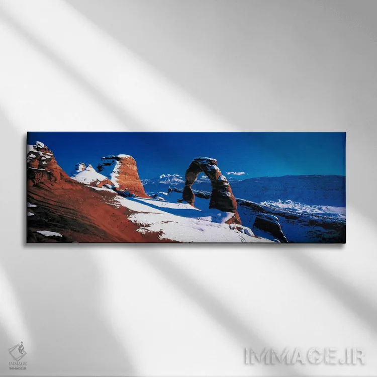 تابلو Arches National Park, Utah, USA" - "قوس ظریف در زمستان، پارک ملی آرچز، یوتا، ایالات متحده" اثر پانورامیک ایمجز (استودیو عکاسی عریض) - نمای روبهرو روی دیوار