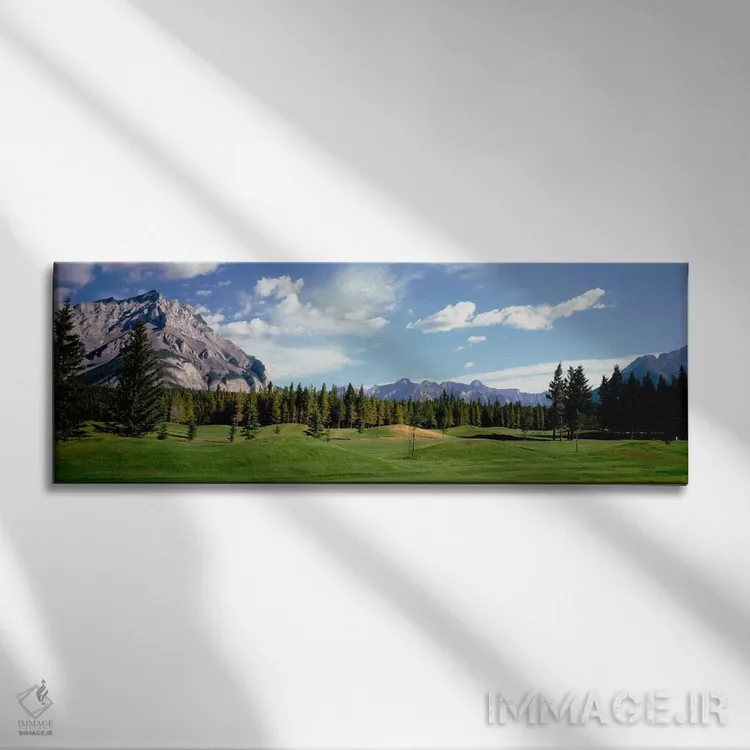 تابلو زمین گلف بانف، آلبرتا، کانادا اثر پانورامیک ایمجز (استودیو عکاسی عریض) - نمای روبهرو روی دیوار