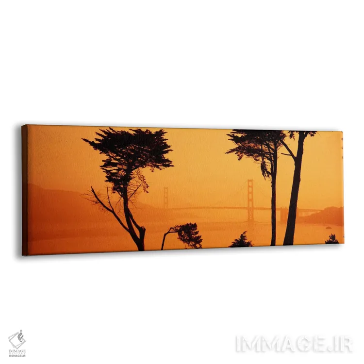 تابلو Golden Gate Bridge, San Francisco, California, USA" - "پل روی آب، پل گلدن گیت، سانفرانسیسکو، کالیفرنیا، ایالات متحده آمریکا" اثر پانورامیک ایمجز (استودیو عکاسی عریض) - نمای پرسپکتیو محصول