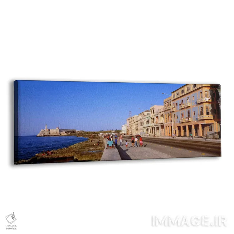 تابلو La Habana Vieja, Havana, Cuba" - "نمای مالکان، لا هاوانا ویخا، هاوانا، کوبا" اثر پانورامیک ایمجز (استودیو عکاسی عریض) - نمای پرسپکتیو محصول