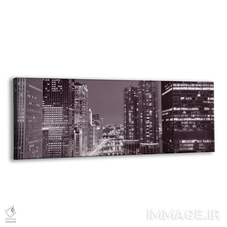 تابلو River, Chicago, Illinois, USA" - "وکر درایو، رودخانه، شیکاگو، ایلینوی، ایالات متحده آمریکا" اثر پانورامیک ایمجز (استودیو عکاسی عریض) - نمای پرسپکتیو محصول
