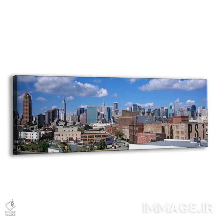 تابلو Queens, NYC, New York City, New York State, USA" - "نمای هوایی از یک شهر شهری، کویینز، نیویورک، ایالات متحده آمریکا" اثر پانورامیک ایمجز (استودیو عکاسی عریض) - نمای پرسپکتیو محصول