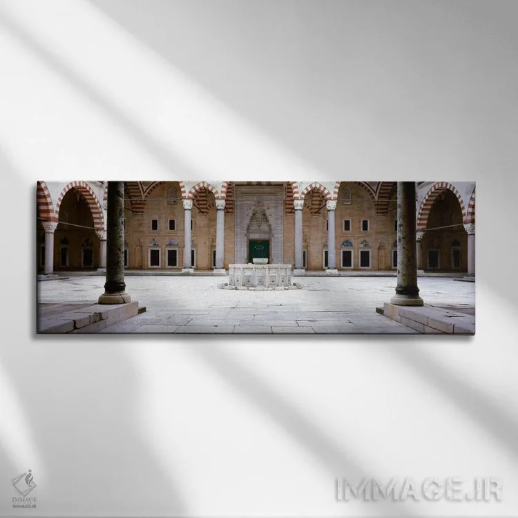 تابلو Selimiye Mosque" - "ترکیه، ادیرنه، مسجد سلیمیه" اثر پانورامیک ایمجز (استودیو عکاسی عریض) - نمای روبهرو روی دیوار
