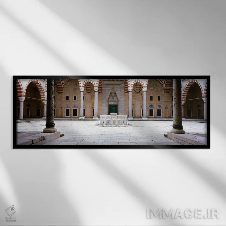 تابلو Selimiye Mosque" - "ترکیه، ادیرنه، مسجد سلیمیه" اثر پانورامیک ایمجز (استودیو عکاسی عریض) - نمای قابدار مشکی