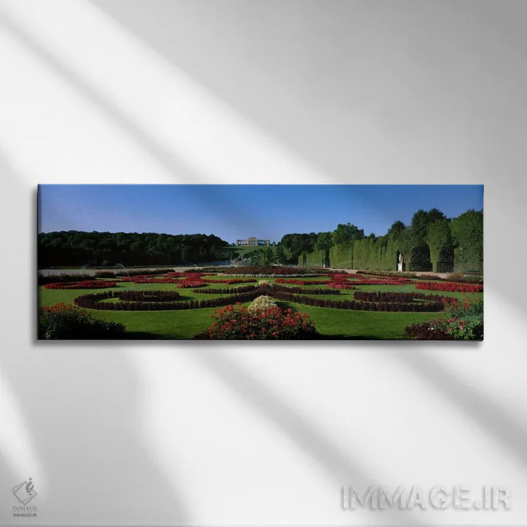 تابلو باغهای شونبرون، وین، اتریش اثر پانورامیک ایمجز (استودیو عکاسی عریض) - نمای روبهرو روی دیوار