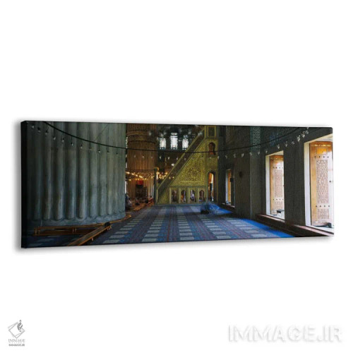 تابلو Istanbul, Turkey" - "داخل یک مسجد، مسجد آبی، استانبول، ترکیه" اثر پانورامیک ایمجز (استودیو عکاسی عریض) - نمای پرسپکتیو محصول