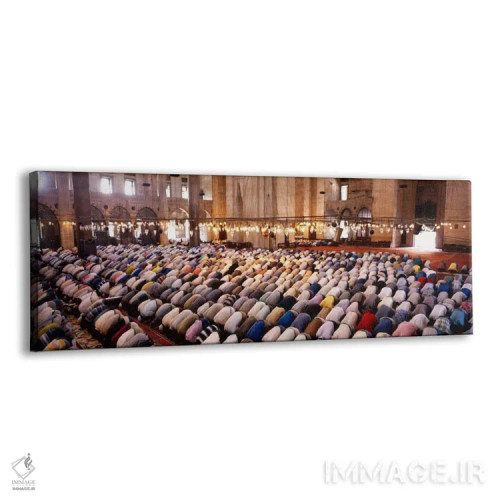 تابلو Suleymanie Mosque, Istanbul, Turkey" - "جمعیت در حال نماز در مسجد، مسجد سلیمانی، استانبول، ترکیه" اثر پانورامیک ایمجز (استودیو عکاسی عریض) - نمای پرسپکتیو محصول