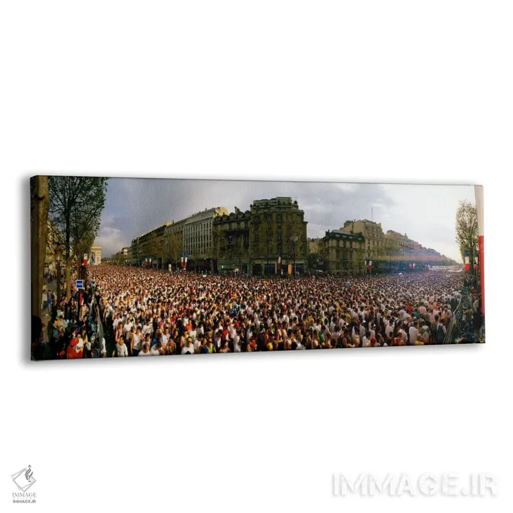 تابلو Paris, France" - "دوندگان ماراتن، پاریس، فرانسه" اثر پانورامیک ایمجز (استودیو عکاسی عریض) - نمای پرسپکتیو محصول