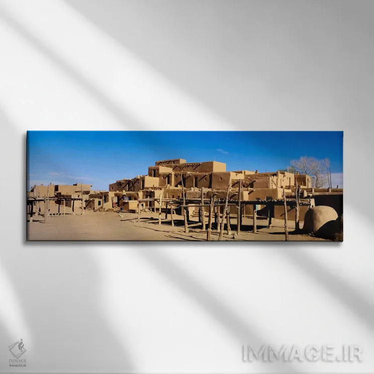 تابلو Taos County, New Mexico, USA" - "پوبلو تاوس، شهرستان تاوس، نیومکزیکو، ایالات متحده آمریکا" اثر پانورامیک ایمجز (استودیو عکاسی عریض) - نمای روبهرو روی دیوار