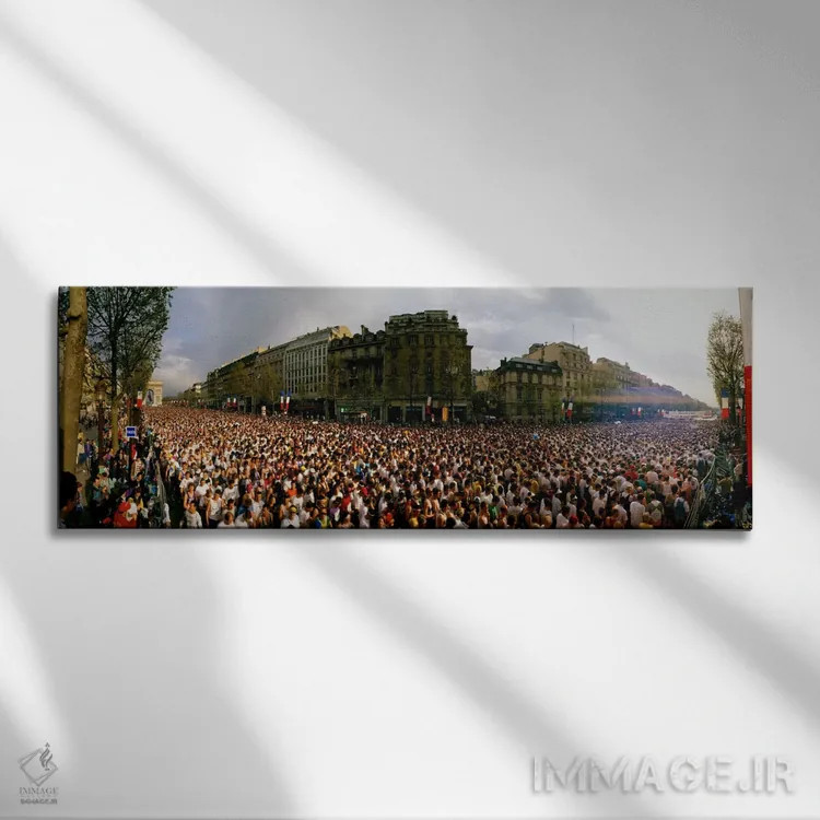 تابلو Paris, France" - "دوندگان ماراتن، پاریس، فرانسه" اثر پانورامیک ایمجز (استودیو عکاسی عریض) - نمای روبهرو روی دیوار