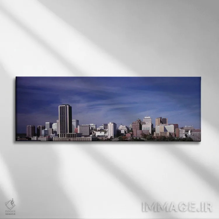 تابلو Richmond, Virginia, USA" - "نمای افق مرکز شهر، ریچموند، ویرجینیا، ایالات متحده آمریکا" اثر پانورامیک ایمجز (استودیو عکاسی عریض) - نمای روبهرو روی دیوار
