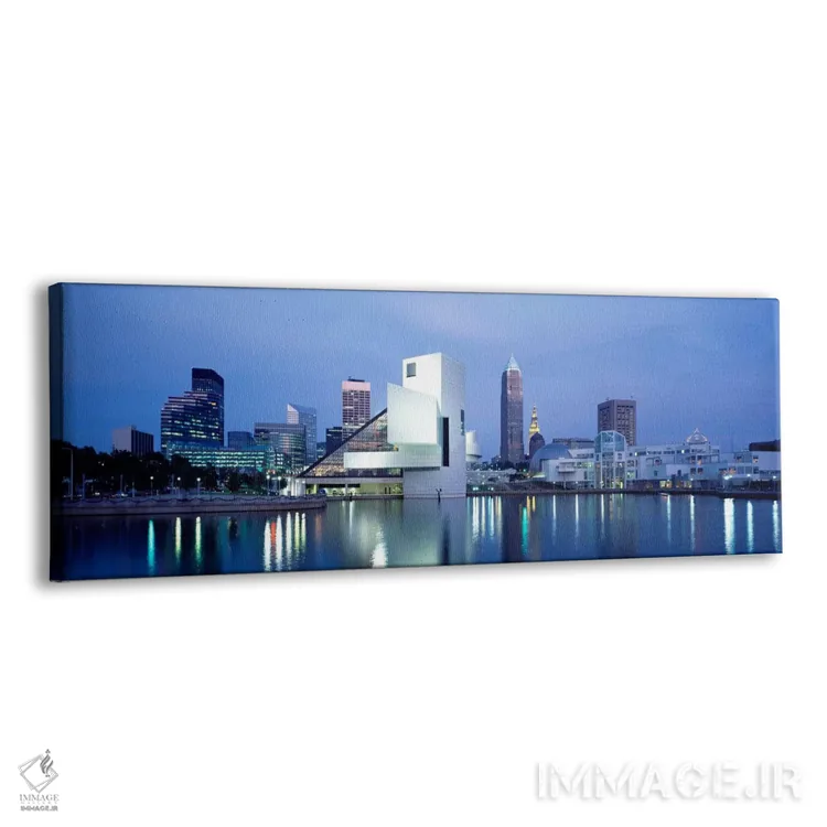 تابلو Cleveland, Ohio, USA,تالار مشاهیر راک اند رول، کلیولند، اوهایو، آمریکا اثر پانورامیک ایمجز (استودیو عکاسی عریض) - نمای پرسپکتیو محصول
