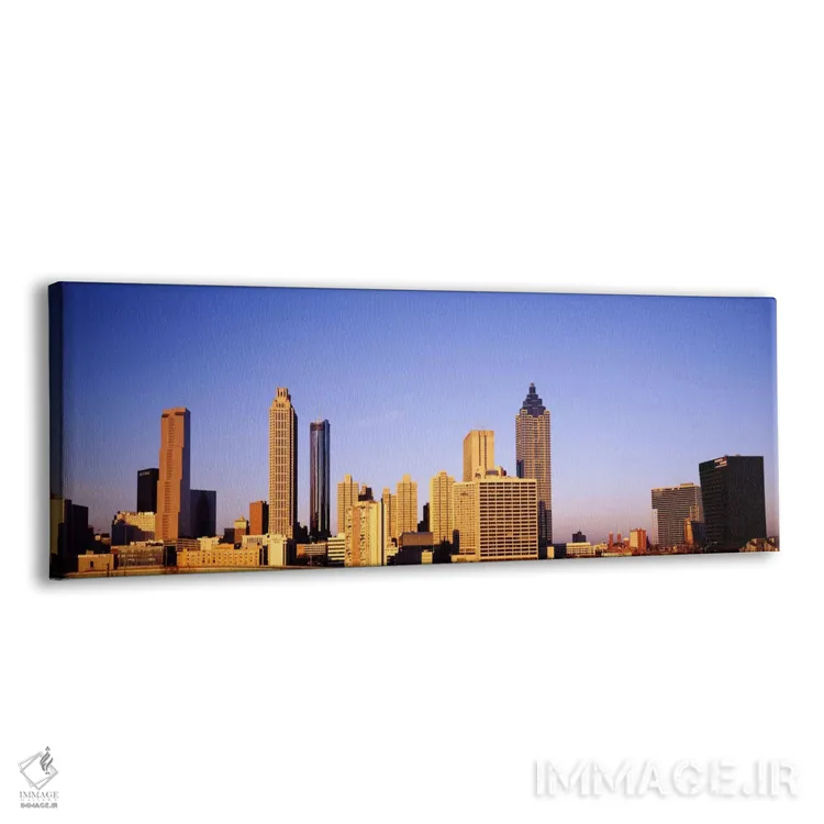 تابلو آسمانخراشها در یک شهر، آتلانتا، جورجیا، ایالات متحده #۲ اثر پانورامیک ایمجز (استودیو عکاسی عریض) - نمای پرسپکتیو محصول