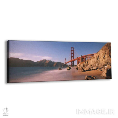 تابلو پل روی دریا، پل گلدن گیت، سانفرانسیسکو، کالیفرنیا، ایالات متحده اثر پانورامیک ایمجز (استودیو عکاسی عریض) - نمای پرسپکتیو محصول
