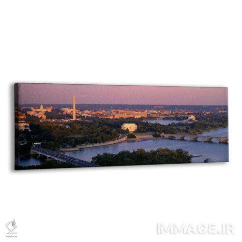 تابلو نمای هوایی، واشنگتن دی سی، منطقه کلمبیا، ایالات متحده اثر پانورامیک ایمجز (استودیو عکاسی عریض) - نمای پرسپکتیو محصول