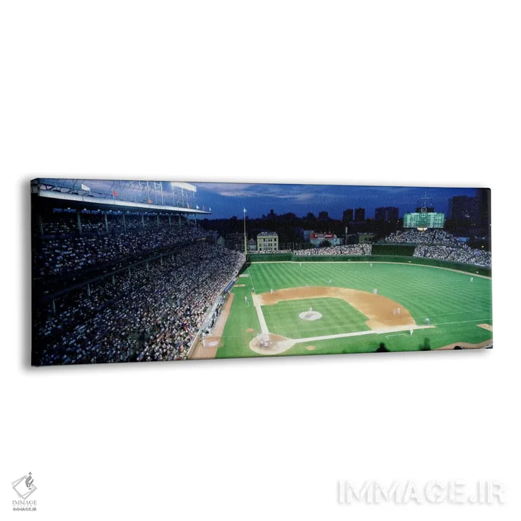 تابلو ایالات متحده، ایلینوی، شیکاگو، کابز، بیسبال #۲ اثر پانورامیک ایمجز (استودیو عکاسی عریض) - نمای پرسپکتیو محصول