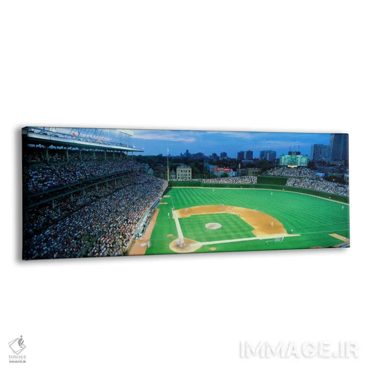 تابلو نمای بالا از تماشاگران در استادیوم، میدان ریگلی، شیکاگو کابز، شیکاگو، ایلینوی، ایالات متحده اثر پانورامیک ایمجز (استودیو عکاسی عریض) - نمای پرسپکتیو محصول