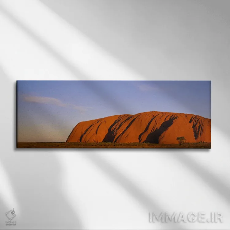 تابلو اولورو (سنگ آیرز) در هنگام غروب، پارک ملی اولورو-کاتا توجتا، قلمرو شمالی، استرالیا اثر پانورامیک ایمجز (استودیو عکاسی عریض) - نمای روبهرو روی دیوار