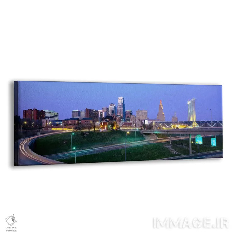 تابلو ساختمانها در یک شهر، کانزاس سیتی، میزوری، ایالات متحده اثر پانورامیک ایمجز (استودیو عکاسی عریض) - نمای پرسپکتیو محصول