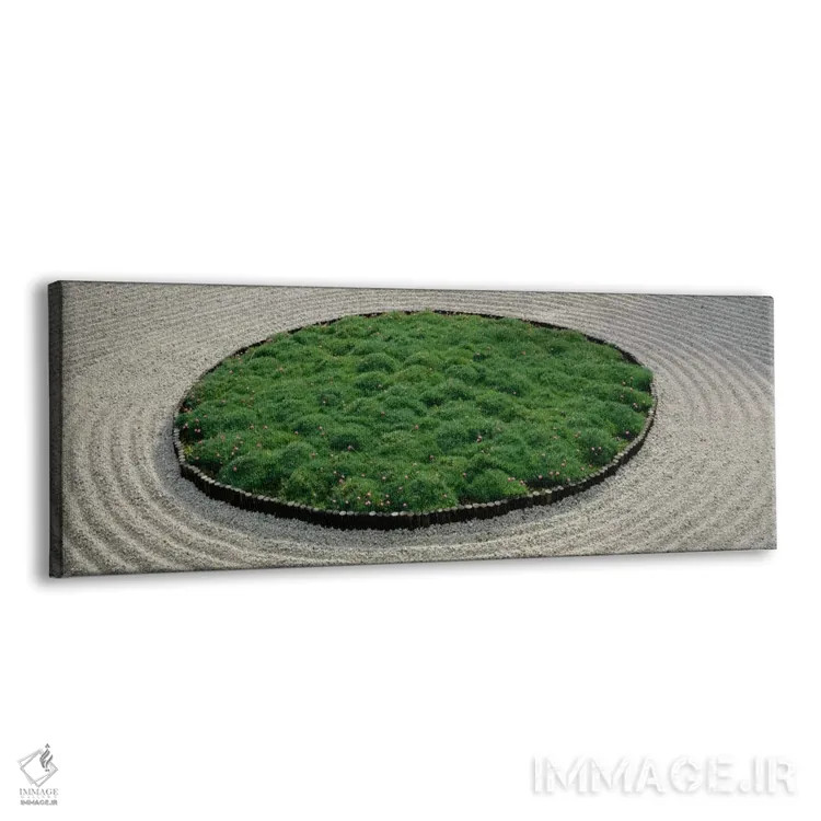 تابلو نمای بالا از یک باغ ژاپنی، پورتلند، اورگان، ایالات متحده اثر پانورامیک ایمجز (استودیو عکاسی عریض) - نمای پرسپکتیو محصول