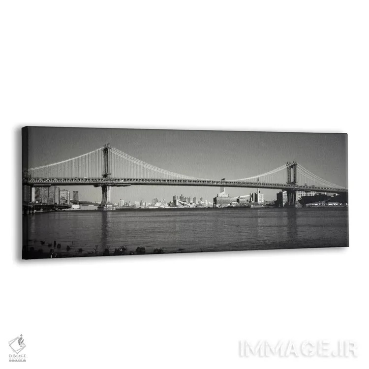 تابلو پل منهتن بر روی رودخانه ایست، نیویورک سیتی، ایالت نیویورک، ایالات متحده اثر پانورامیک ایمجز (استودیو عکاسی عریض) - نمای پرسپکتیو محصول
