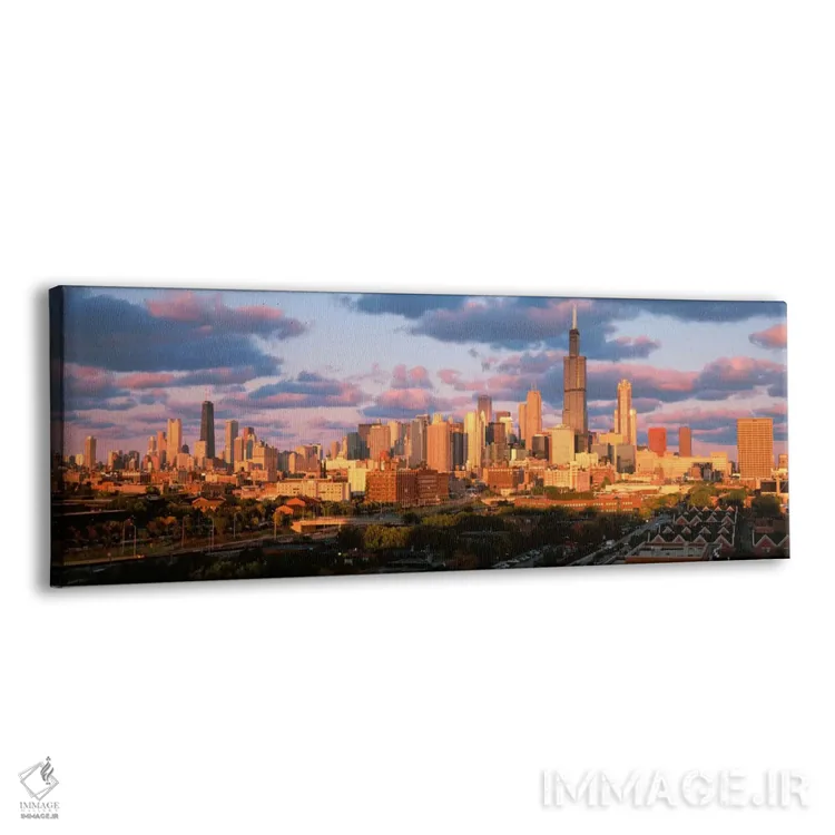 تابلو چشمانداز شهری، روز، شیکاگو، ایلینوی، ایالات متحده آمریکا اثر پانورامیک ایمجز (استودیو عکاسی عریض) - نمای پرسپکتیو محصول