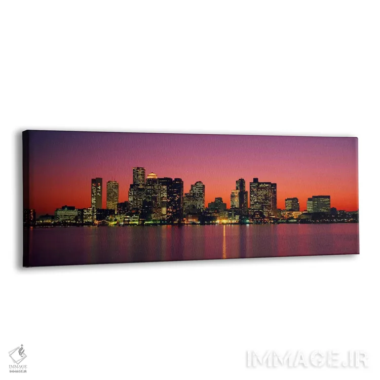 تابلو غروب خورشید، بوستون، ماساچوست، ایالات متحده آمریکا اثر پانورامیک ایمجز (استودیو عکاسی عریض) - نمای پرسپکتیو محصول