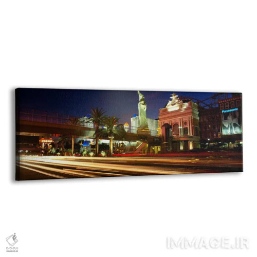 تابلو ترافیک در یک جاده، لاسوگاس، نوادا، ایالات متحده آمریکا اثر پانورامیک ایمجز (استودیو عکاسی عریض) - نمای پرسپکتیو محصول
